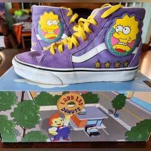 Vans Sk8-Hi The Simpsons Lisa 4 Prez Women's 8, Men's 6.5